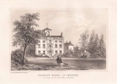 Stapeley House, Co. Chester   (antique print)