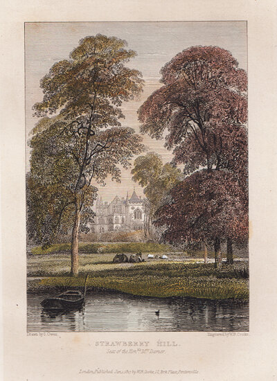 Strawberry Hill  Seat of the Honble Mrs Damer  