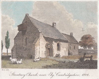 Stuntney Church near Ely Cambridgeshire 1806