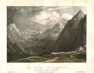 The Summit of Snowdon from the Llanberis ascent