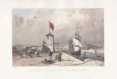 Sunderland Harbour, from the Pier, Durham.
