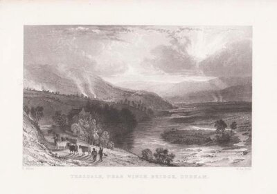 Teesdale near Winch Bridge Durham 