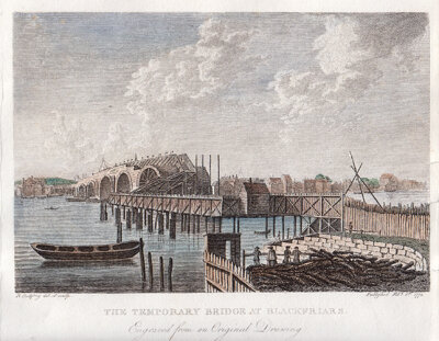 The Temporary Bridge at Blackfriars  