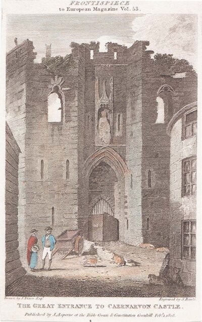 The Great Entrance to Caernarvon Castle Ref: 