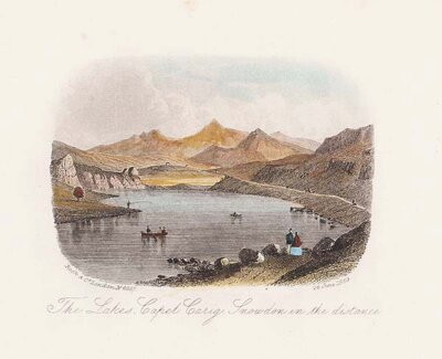 The Lakes Capel Curig Snowdon in the distance
