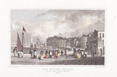 The Marine Parade and New Droit House Margate Kent