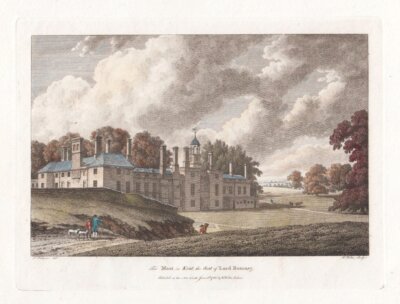 The Moat in Kent, the Seat of Lord Romney.  (antique print)