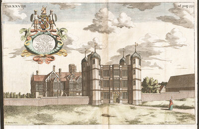Front of Tixall Hall