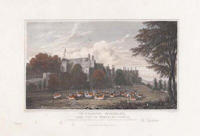 To Colonel Berkeley this view of Berkeley Castle