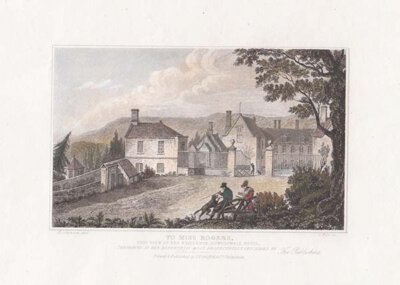 To Miss Rogers this view of her residence Dowdeswell House 