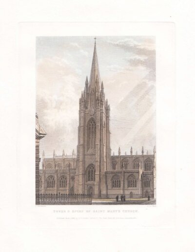 Tower and Spire of Saint Mary's Church.