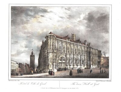Hotel de Ville de Gand  :  The Town Hall at Gent. 