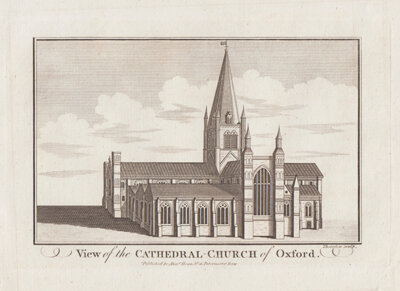 View of the Cathedral Church of Oxford 