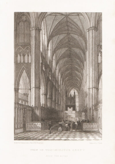 View in Westminster Abbey from the Altar.
