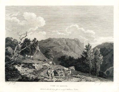 View near Keswick (antique print)