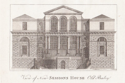 View of the New Sessions House Old Bailey 