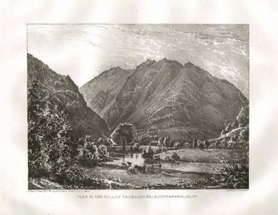 View in the Vale of Tremadoc near Pont Aberglaslyn