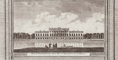 View of Wanstead House on Epping Forest in Essex