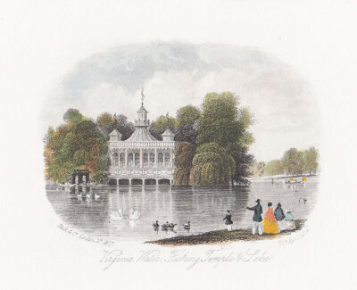 Virginia Water, Fishing Temple and Lake.