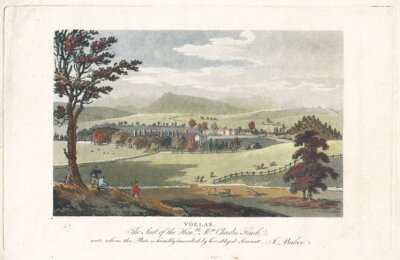 Voelas - The Seat of the Hon Charles Finch   (antique print)