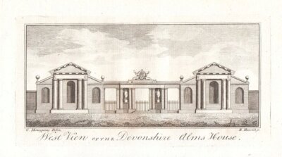 West View of the Devonshire Alms House.