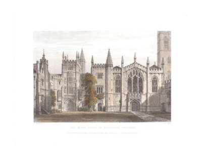 The West Front of Magdalen College.