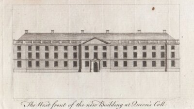 The West front of the new Building at Queen's Coll.