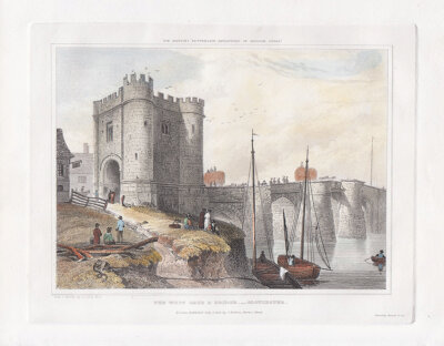 The West Gate and Bridge, Gloucester.