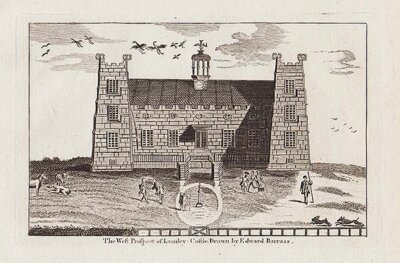 The West Prospect of Lumley Castle  Drawn by Edward Barrass
