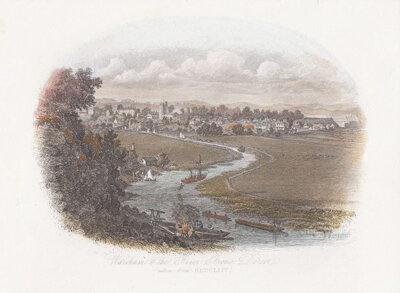 Wareham & the River Frome Dorset taken from Redcliff 