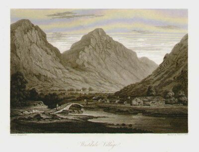 Wastdale Village (antique print)