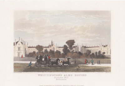 Whittingtons Alms Houses Highgate Hill Middlesex 