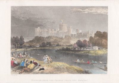 Windsor from the Thames above the Brocas 