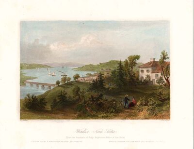 Windsor Nova Scotia  from the Residence of Judge Halyburton Author of Sam Slick
