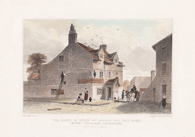 The House in which Wm Roscoe Esq was born Mount Pleasant Liverpool   