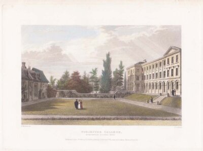 Worcester College.  Quadrangle looking West.