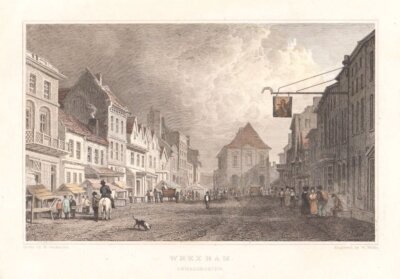 Wrexham.  (antique print)