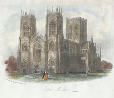 York Minster.  May 4th 1841.  (antique print) 