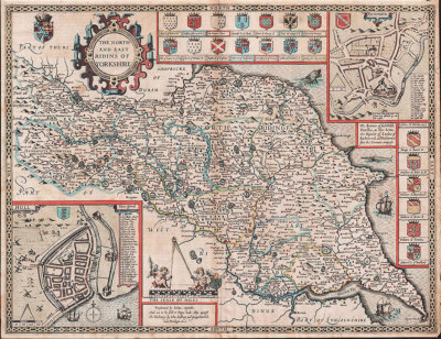The North and East Ridings of Yorkshire  -  John Speed. 