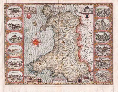 Wales maps  (antique maps)