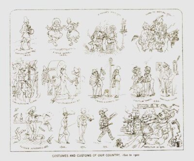 Costumes and Customs of our Country 1600 to 1900 