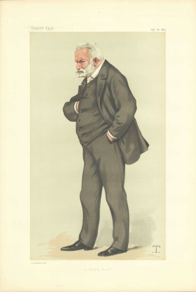 Victor Hugo  (antique print)