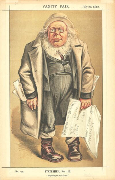 Horace Greeley   (antique print)