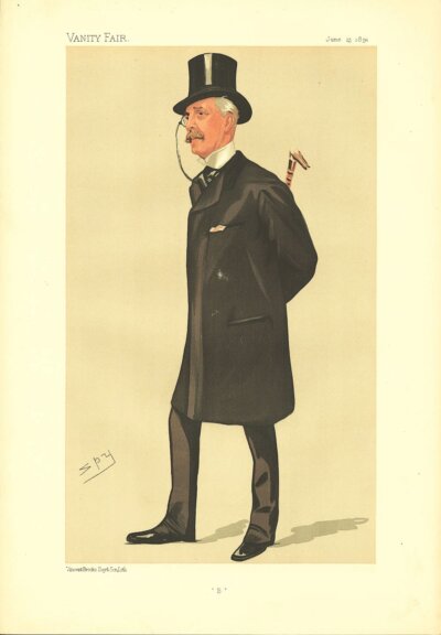 Squire Bancroft  (antique print)