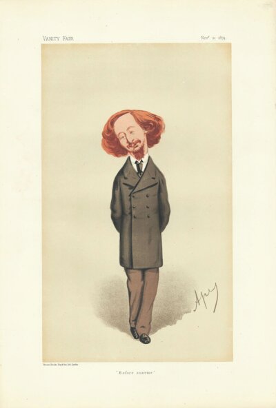 Algernon Charles Swinburne  (antique print)