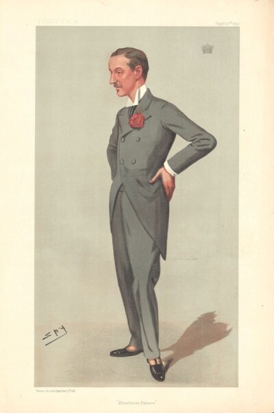 Charles Spencer-Churchill, 9th Duke of Marlborough.  (antique print)