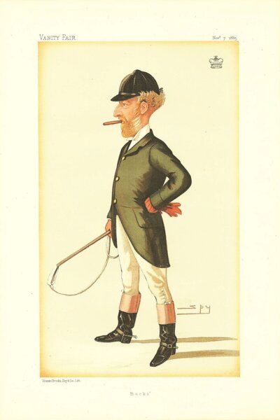 Sir Robert Harvey, 1st Baronet of Langley Park.  (antique print)