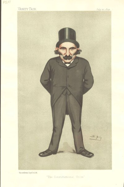 Charles Wallwyn Radcliffe Cooke.  (antique print) 
