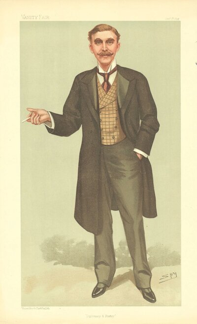 Rennell Rodd 1st Baron Rennell  (antique print)