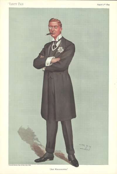 Sir Joseph Austen Chamberlain KG   (antique print)